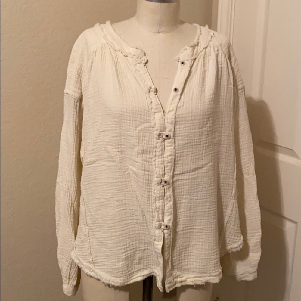 Free People Button down Top